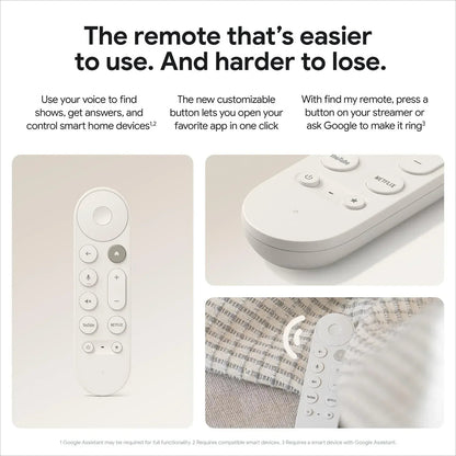 Google TV Streamer 4K - Fast Streaming Entertainment on Your TV with Voice Search Remote - Watch Movies, Shows, Live TV, and Netflix in 4K HDR - Smart Home Control - 32 GB of Storage - Haze