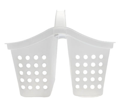 Mainstays Small Portable Shower Caddy Frost Plastic