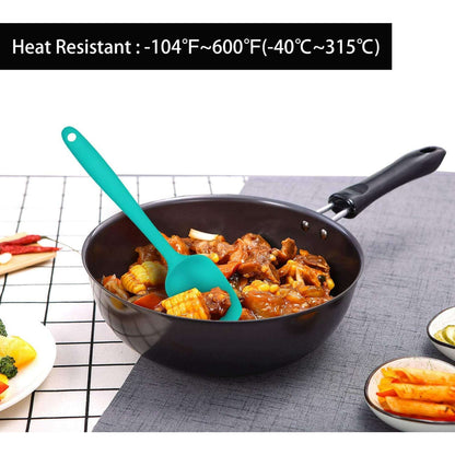 Food Grade Silicone Rubber Spatula Set, TAIMASI 5 Pcs Kithen Cooking Mixing Utensil Set, BPA-Free High Heat Resistant Non Stick Dishwasher Multicolor