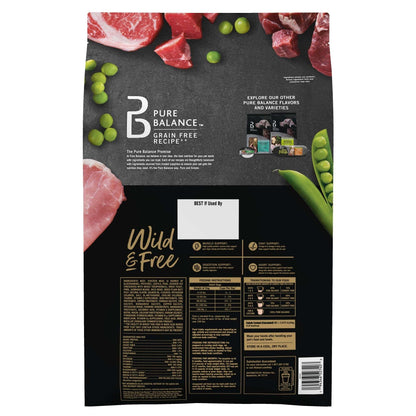 Pure Balance Wild & Free Grain-Free Red Meat Recipe Dry Dog Food for All Life Stages, 11 lb Bag