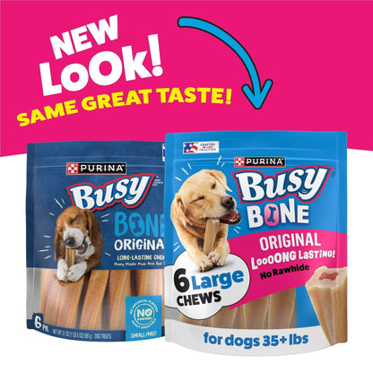 Purina Busy Bone Original Chew Large Dog Chew Treats, 21 oz.
