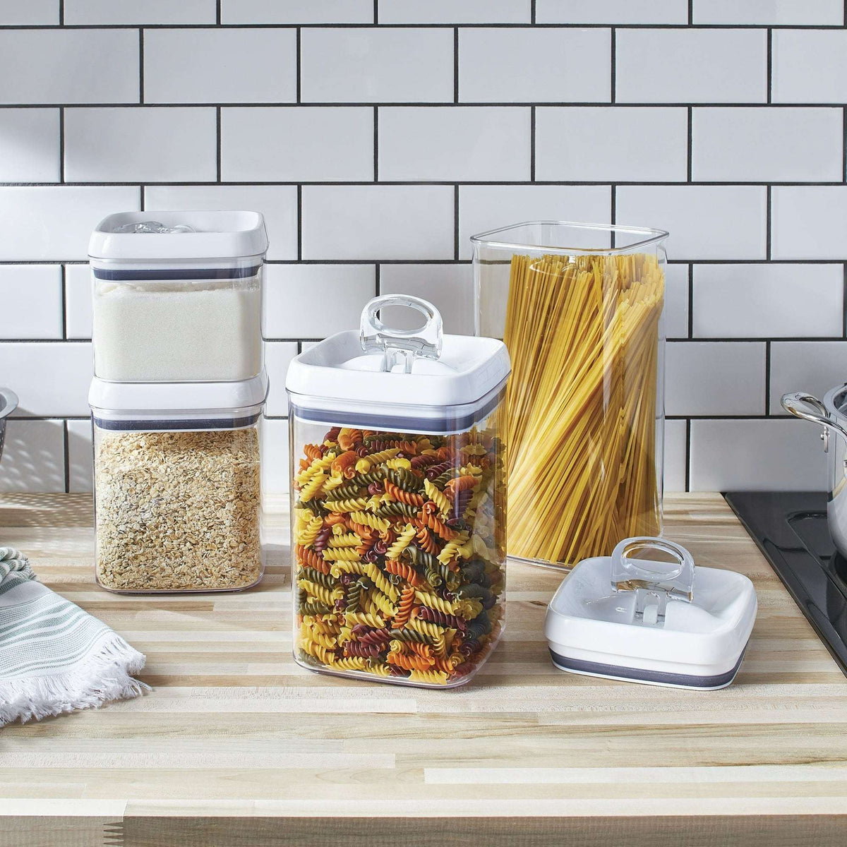 Better Homes & Gardens Flip-Tite 4-Pack Square Food Storage Container Set