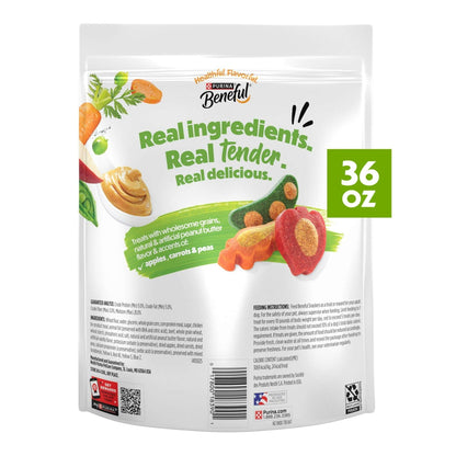 Purina Beneful Baked Delights Snackers with Peanut Butter Flavor Soft Baked Treats for Dogs
