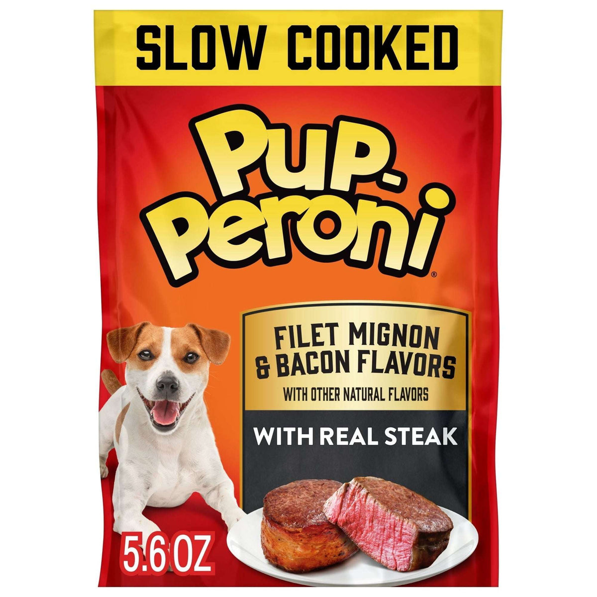 Pup Peroni Filet Mignon & Bacon Flavor Dog Treats, 5.6oz Bag