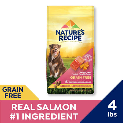 Nature's Recipe Grain Free Salmon, Sweet Potato & Pumpkin Dry Dog Food