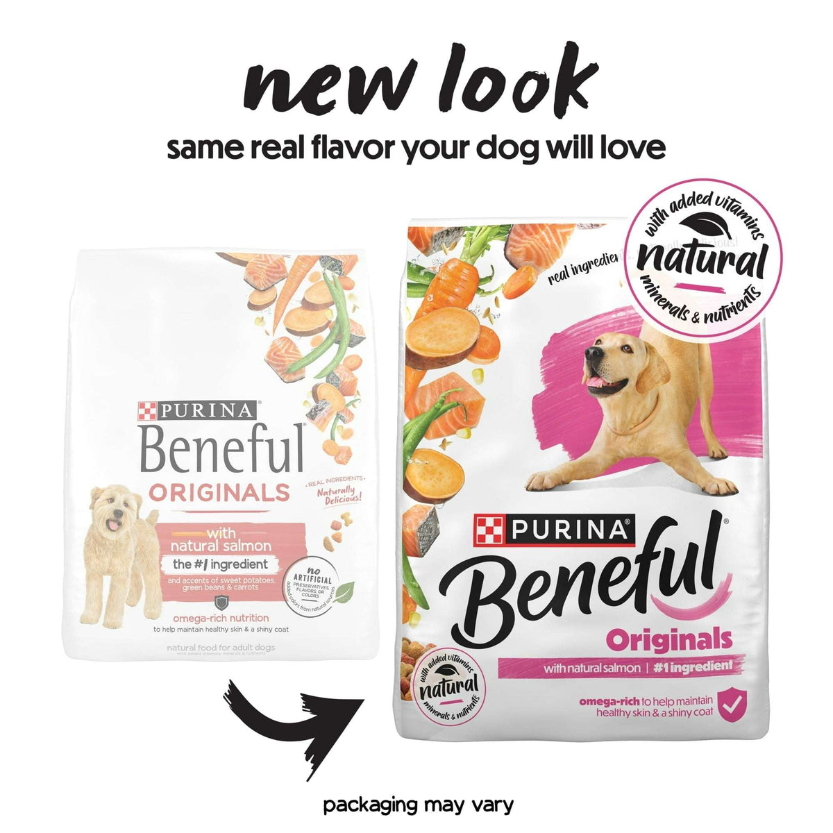 Purina Beneful Originals with Natural Salmon Natural Dry Dog Food Formula with Added Vitamins, Minerals and Nutrients