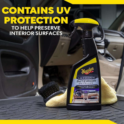 Meguiar's G16216 Ultimate Interior Detailer, Protects Interior Surfaces from Dirt & Grime, Leaves Your Surfaces Protected from UV Rays & Giving It a Lasting FinishSpray Bottle, 15.2 Oz (Pack of 2)
