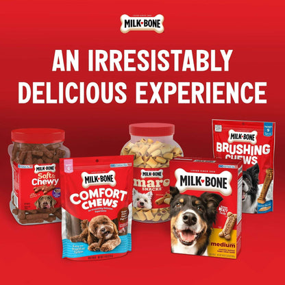 Milk Bone Soft & Chewy Dog Treats, Made with Real Beef & Filet Mignon, 25 oz Canister