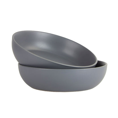 10 Strawberry Street Wazee Matte 9"/48oz Serving Bowl, Set of 2, Emerald Green