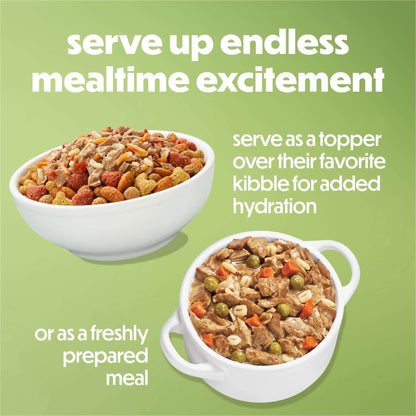 (6 pack) Purina Beneful Dog Food Freshly Prepared Meals, High Protein Wet Dog Food, Dog Food Gravy, Chicken Stew, 10 oz.
