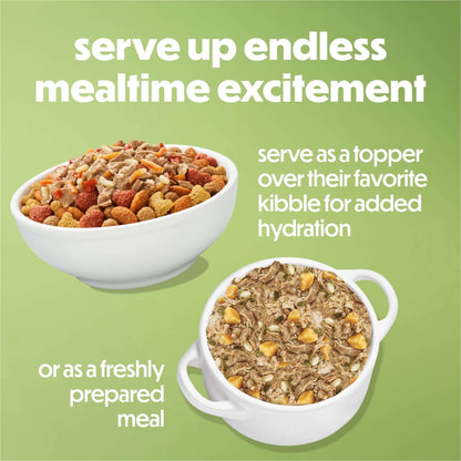 (4 pack) Purina Beneful Freshly Prepared Blends Wet Dog Food with Turkey, Sweet Potatoes, Brown Rice and Spinach, 10 oz Tub
