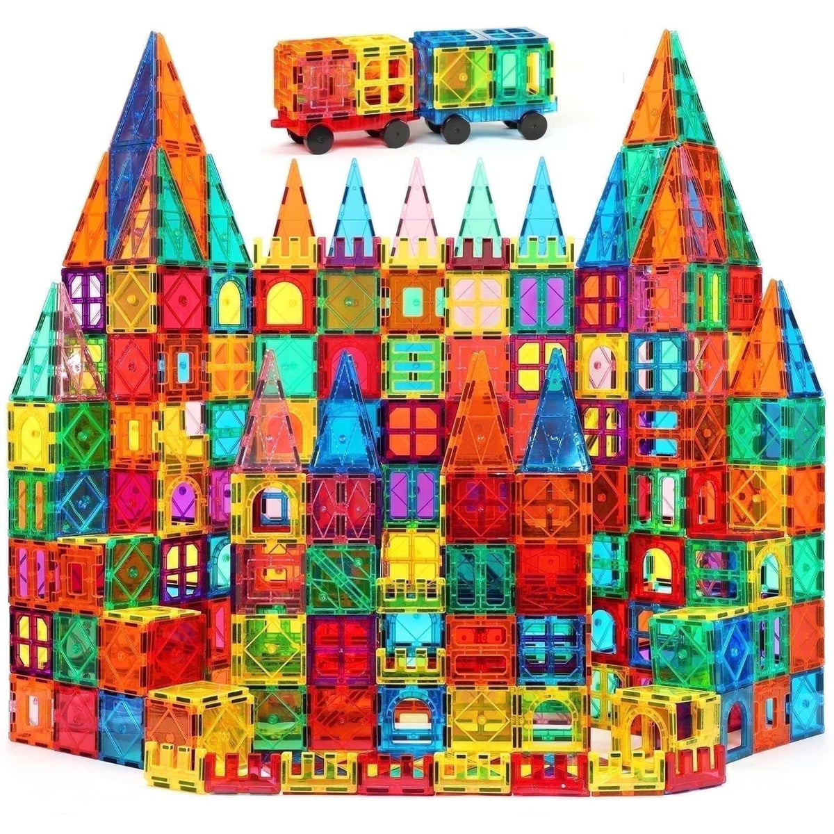Magnetic Tiles for Kids,Educational Magnetic Building Blocks for Boys Girls, STEM Preschool Kidergarten Learning Toys