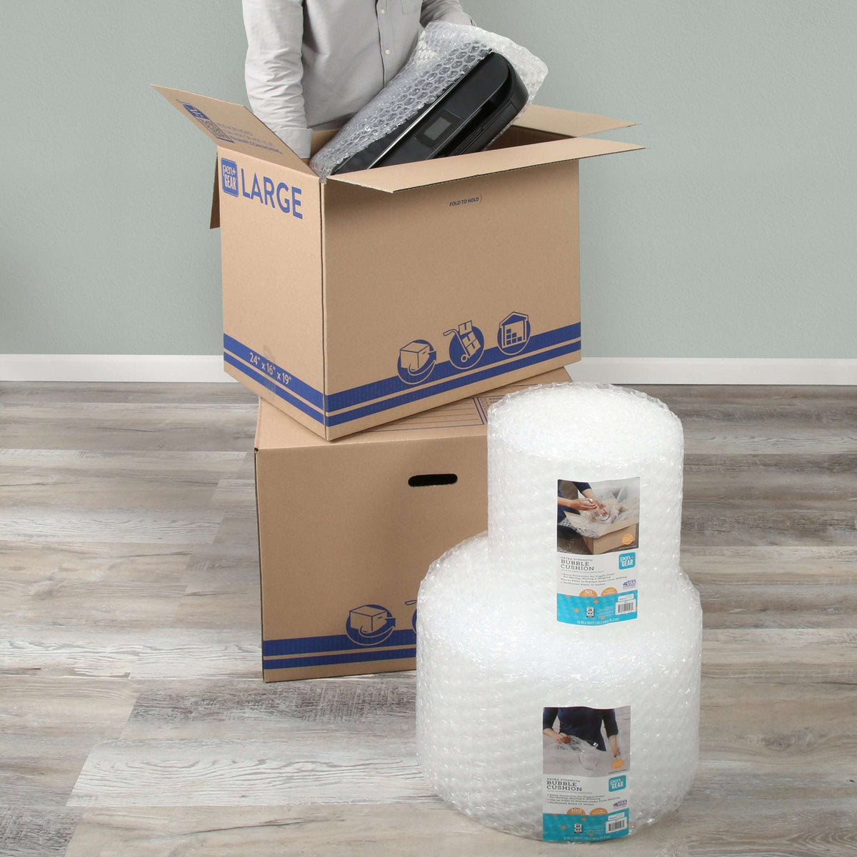 Pen+Gear 12 in. x 30 ft. Bubble Cushion Roll, Clear, Plastic, 3/16" Small Bubbles