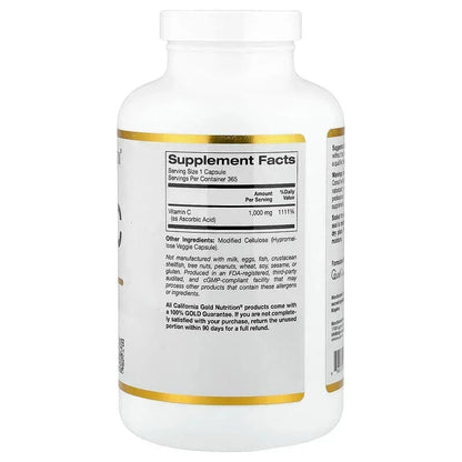 California Gold Nutrition, Vitamin C, Quali®-C, 1,000 mg