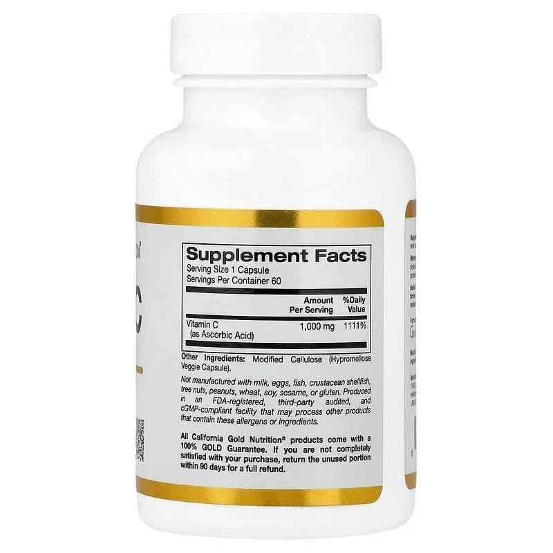 California Gold Nutrition, Vitamin C, Quali®-C, 1,000 mg