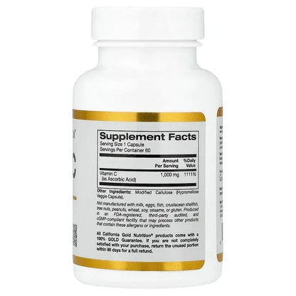 California Gold Nutrition, Vitamin C, Quali®-C, 1,000 mg