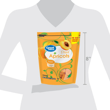 Great Value Dried Apricots, 16 oz