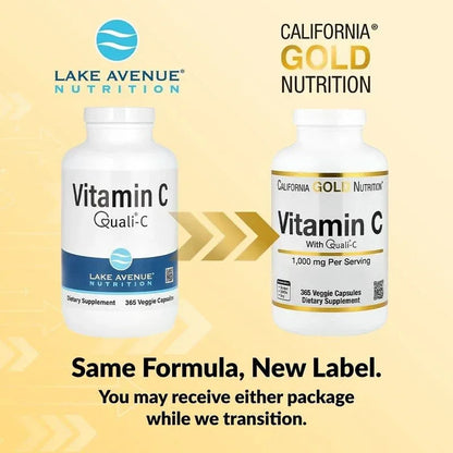 California Gold Nutrition, Vitamin C, Quali®-C, 1,000 mg