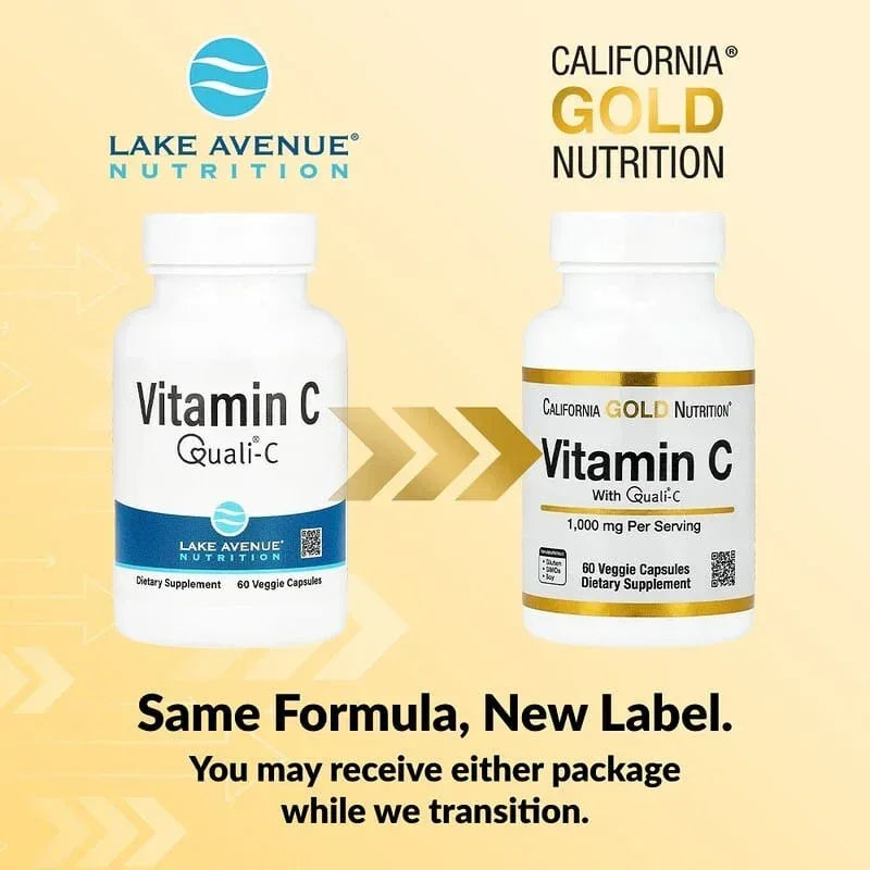 California Gold Nutrition, Vitamin C, Quali®-C, 1,000 mg