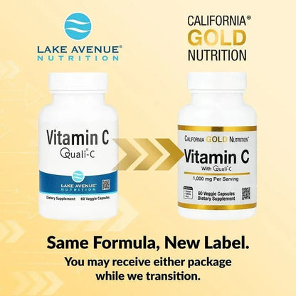 California Gold Nutrition, Vitamin C, Quali®-C, 1,000 mg