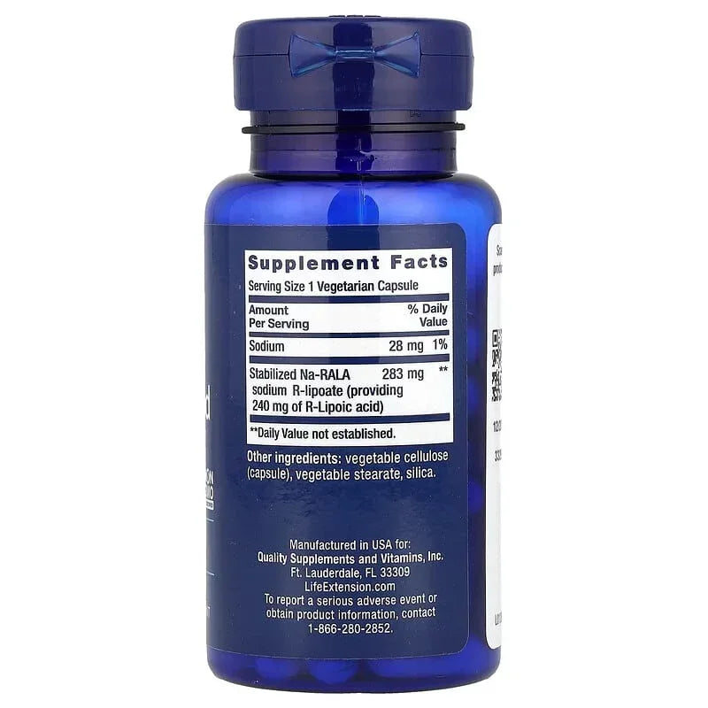 Life Extension, Super R-Lipoic Acid, 60 Vegetarian Capsules