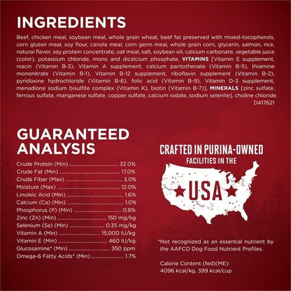 Purina ONE True Instinct Dry Dog Food for Adults, High Protein with Real Beef & Salmon