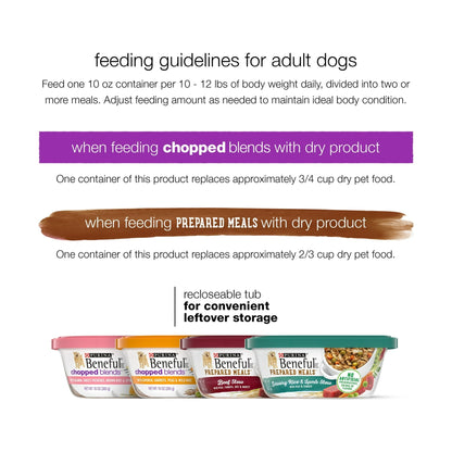 Purina Beneful Dog Food Freshly Prepared Meals Variety Pack Wet Dog Food with Gravy