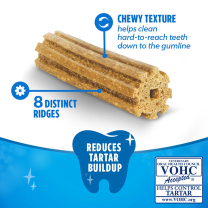 Purina DentaLife Daily Oral Care Large Dog Dental Treats with Chicken, 20.7 oz Pouch (18 Count)