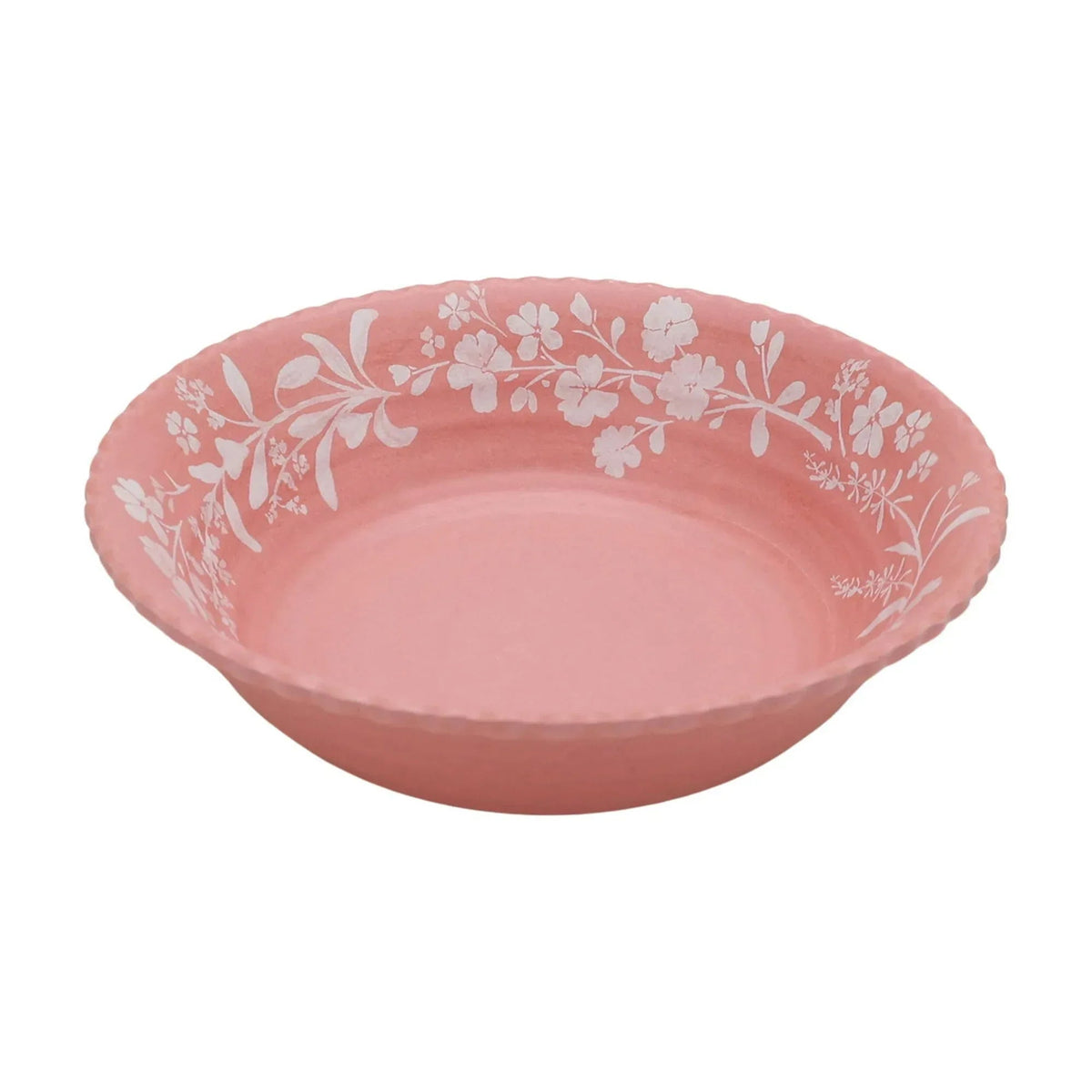 The Pioneer Woman Daisy 12-Piece Bamboo Melamine Dinnerware Set, Pink