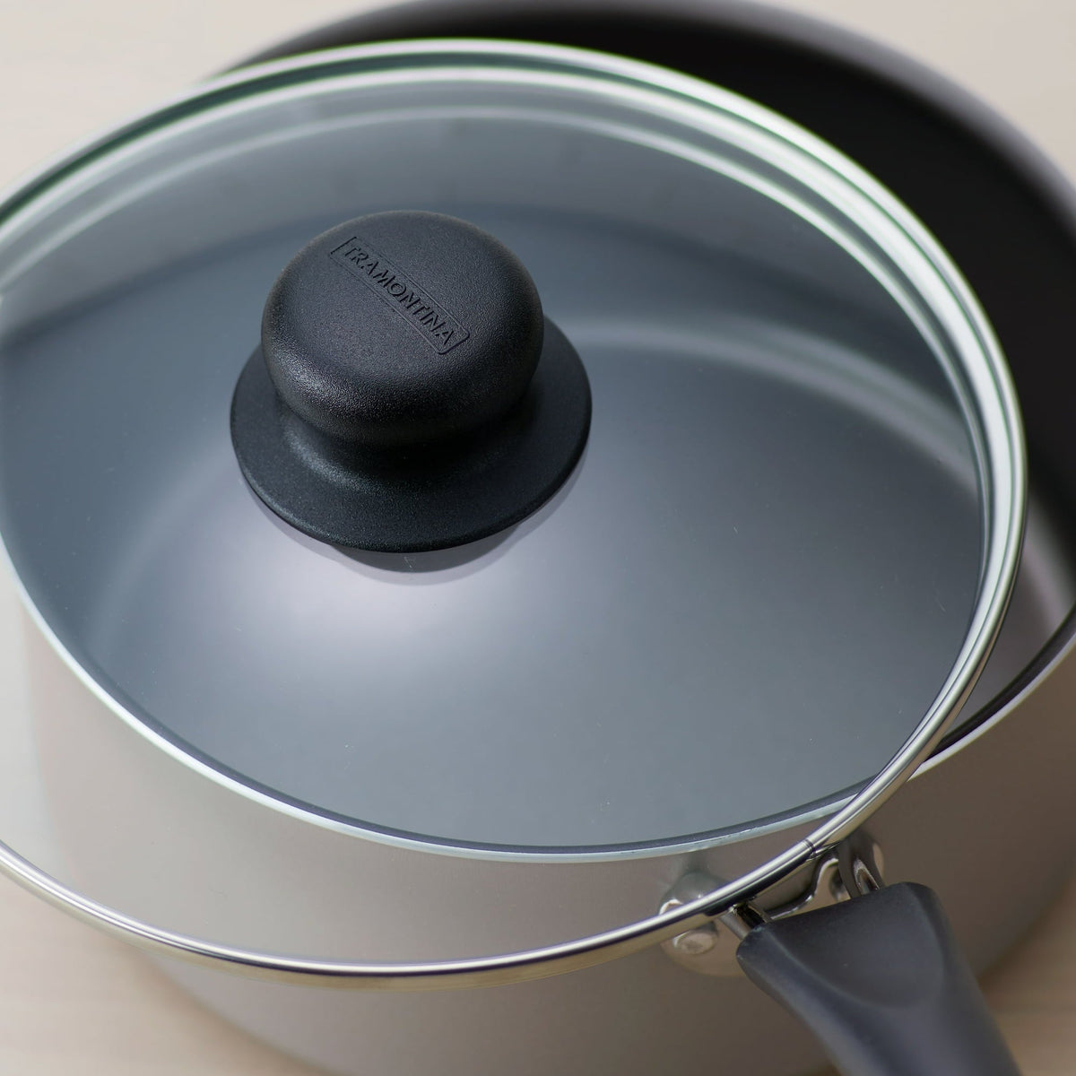 Tramontina 2 Quart Champagne Non-Stick Covered Saucepan