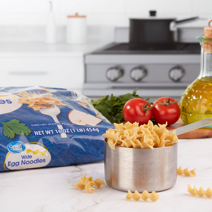 Great Value Wide Egg Noodles, 16 oz