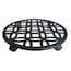 allen + roth 17-in L x 17-in D x 2.7-in H Black Plant Caddy