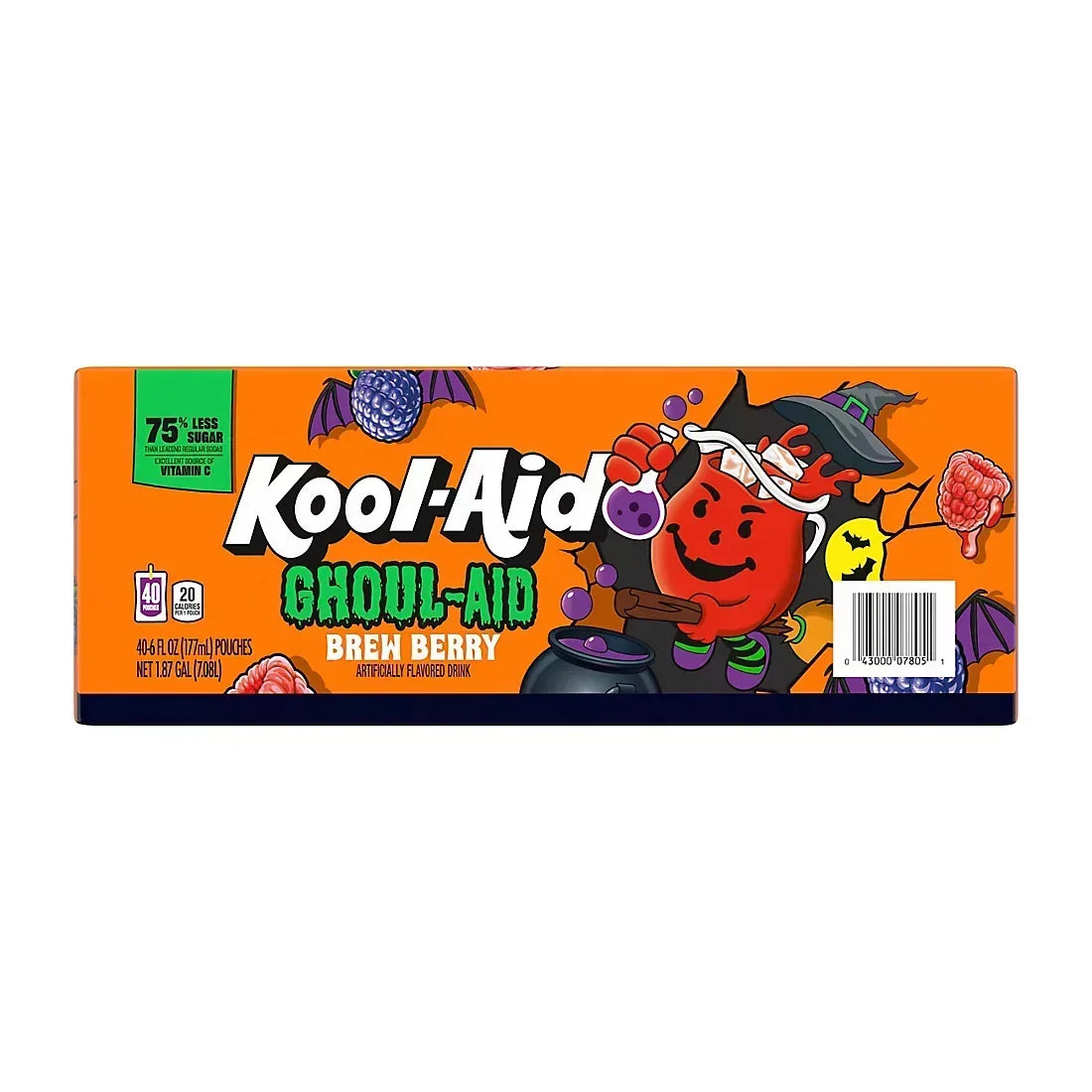 Kool-Aid Ghoul-Aid Jammers Scary Berry, 40 ct