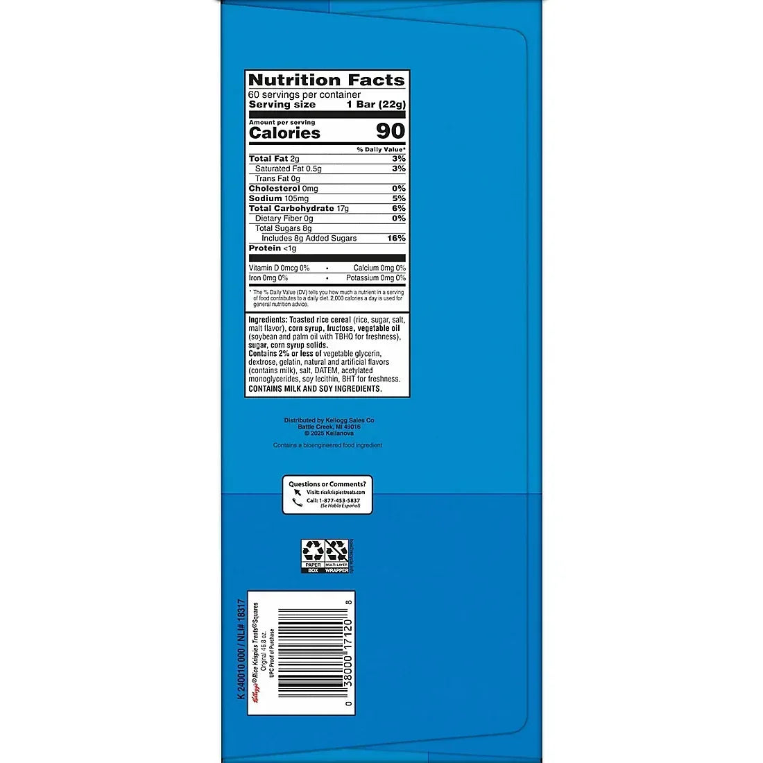 Rice Krispies Treats Original Size Bars, 60 ct.