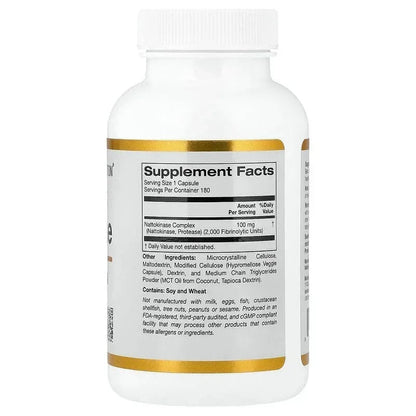 California Gold Nutrition, Nattokinase, Proteolytic Enzyme, 2,000 FUs
