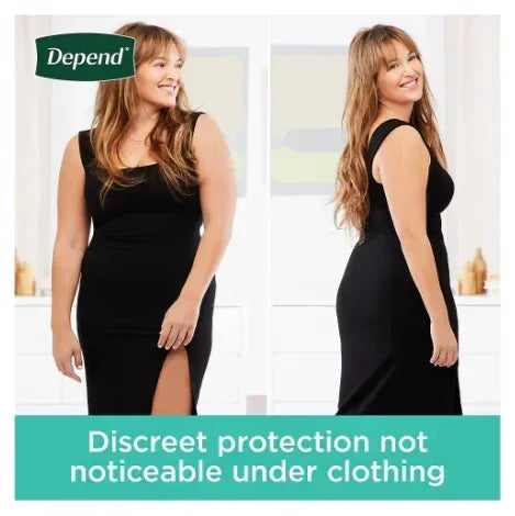 Depend Fresh Protection Adult Incontinence Underwear for Women, Large - Blush, 84 ct.