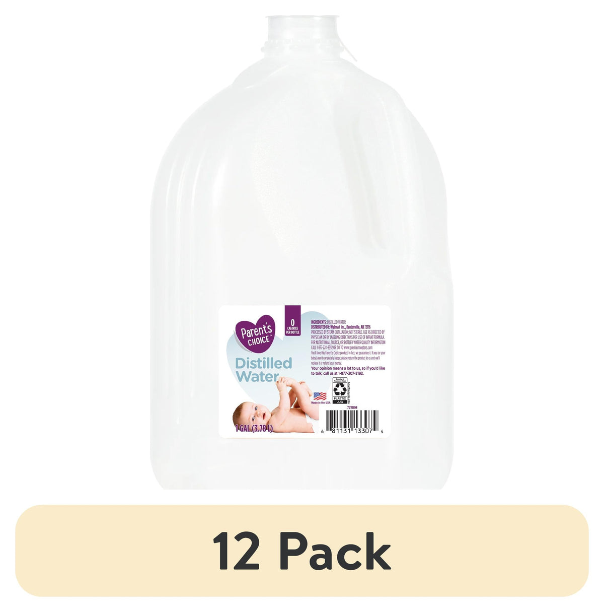 Parent's Choice Distilled Water, 1 Gallon