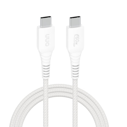 onn 3ft USB-C To USB-C Braided Charging Cable, Fast Charging, USB-IF Certified, White - Compatible with iPhone 17/16/15 Series, Samsung Galaxy, Note, Pixel Devices iPad Pro, & More