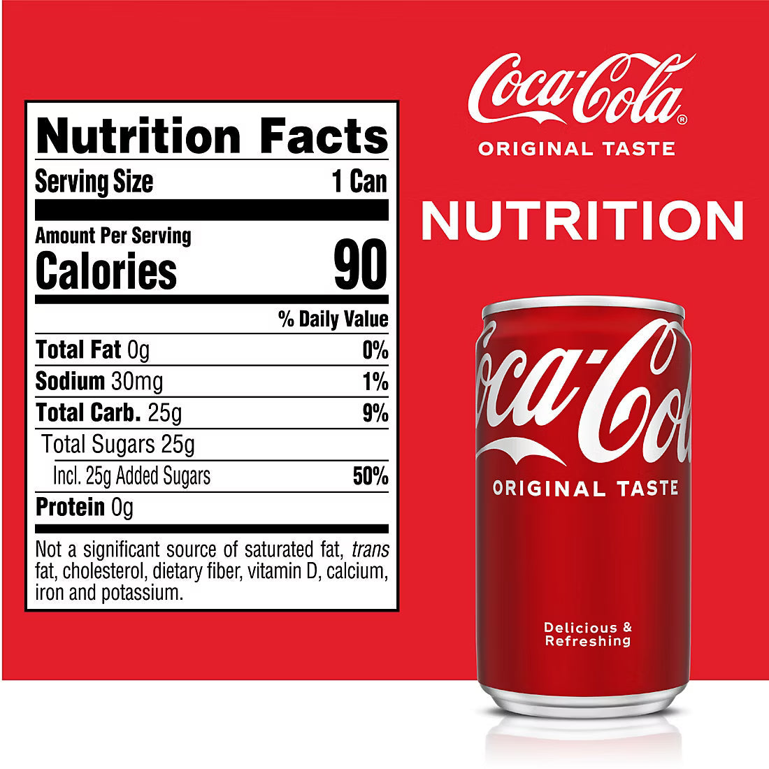 Coca-Cola Soda Soft Drink Fridge Pack, Mini Cans, 30 pk./7.5 fl. oz.