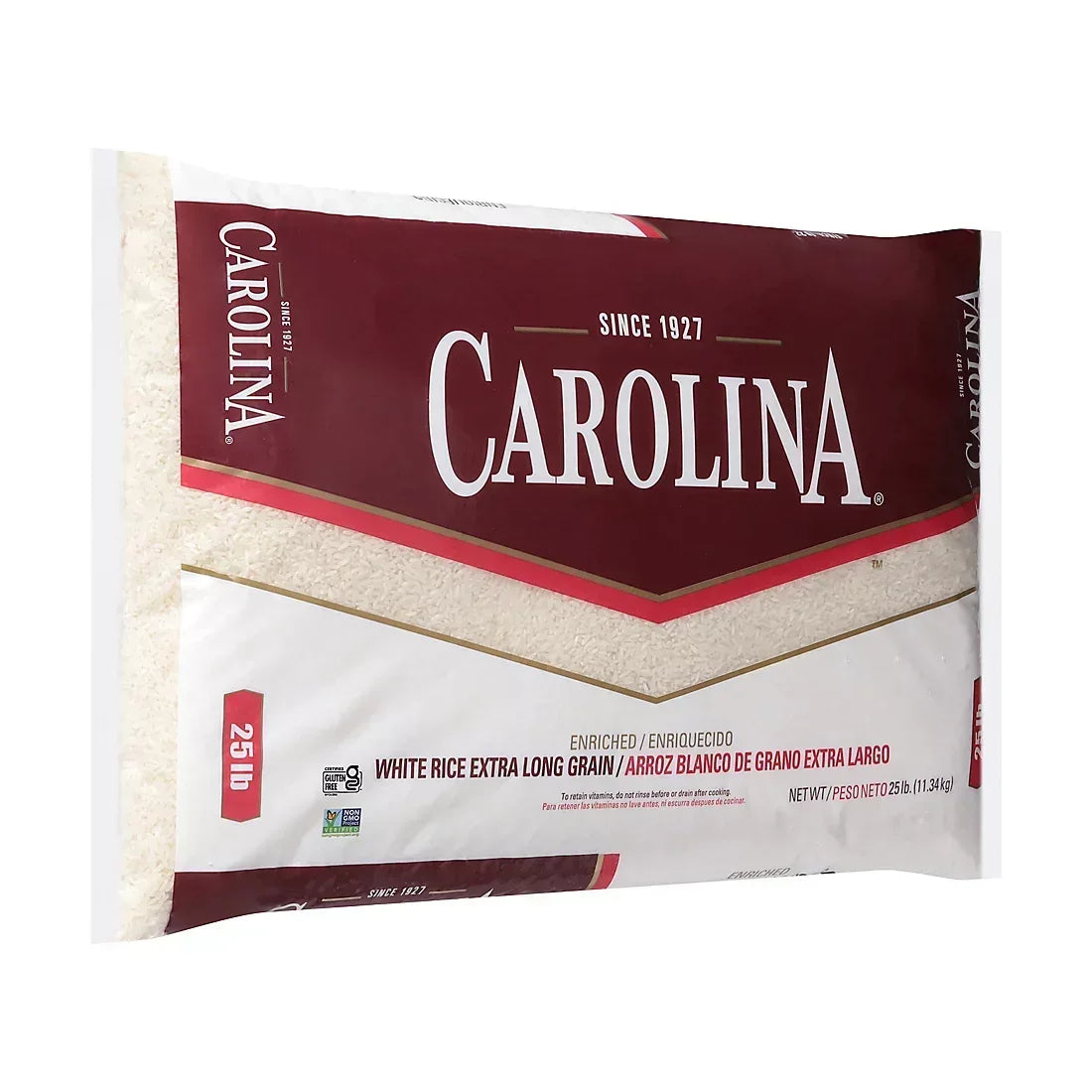 Carolina Enriched Extra Long Grain White Rice, 25 lbs.