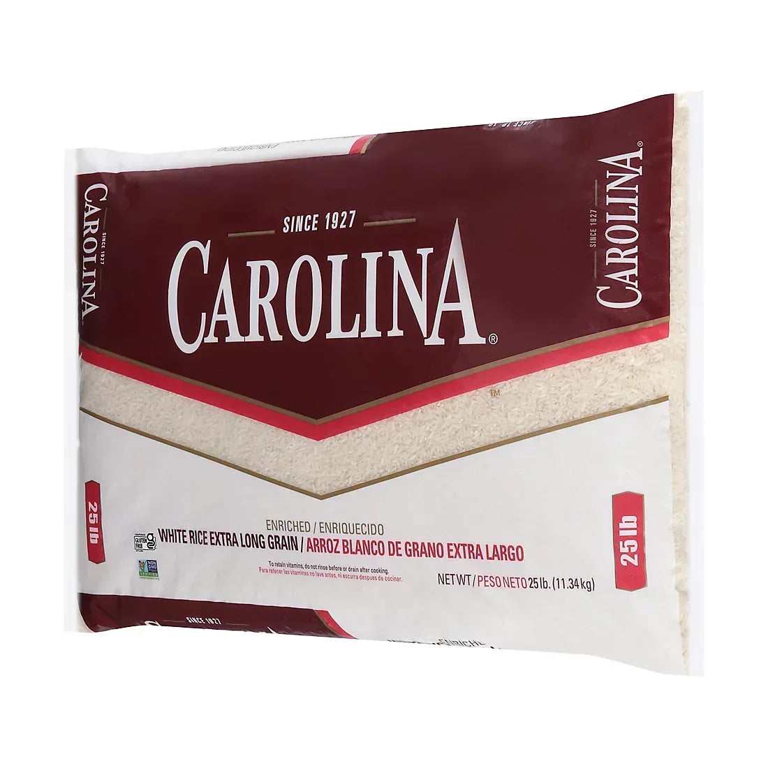 Carolina Enriched Extra Long Grain White Rice, 25 lbs.