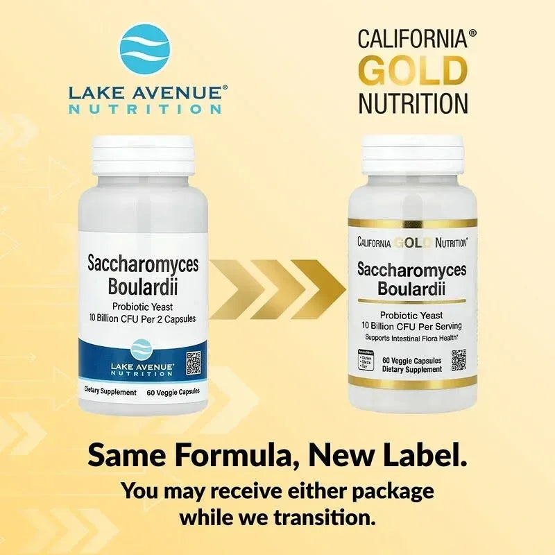 California Gold Nutrition, Saccharomyces Boulardii, 60 Veggie Capsules (5 Billion CFU per Capsule)