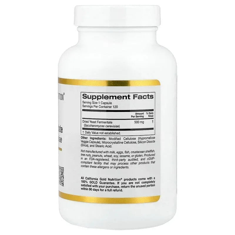 California Gold Nutrition, EpiCor®, Dried Yeast Fermentate, 500 mg
