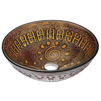 ANZZI Opus Bathroom Sink - Lustrous Brown