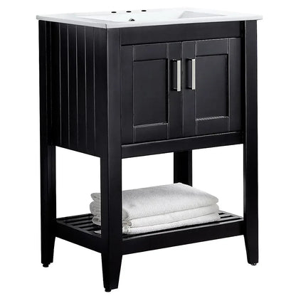 ANZZI Mosset 24" Bathroom Vanity with 014B Faucet - Black