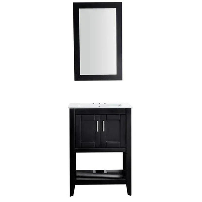 ANZZI Mosset 24" Bathroom Vanity with 014B Faucet - Black
