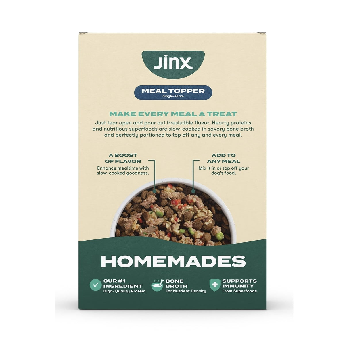 Jinx Homemades Single Serve Value Pack Wet Natural Dog Food, Grain-Free, 3oz Variety Pack 18ct