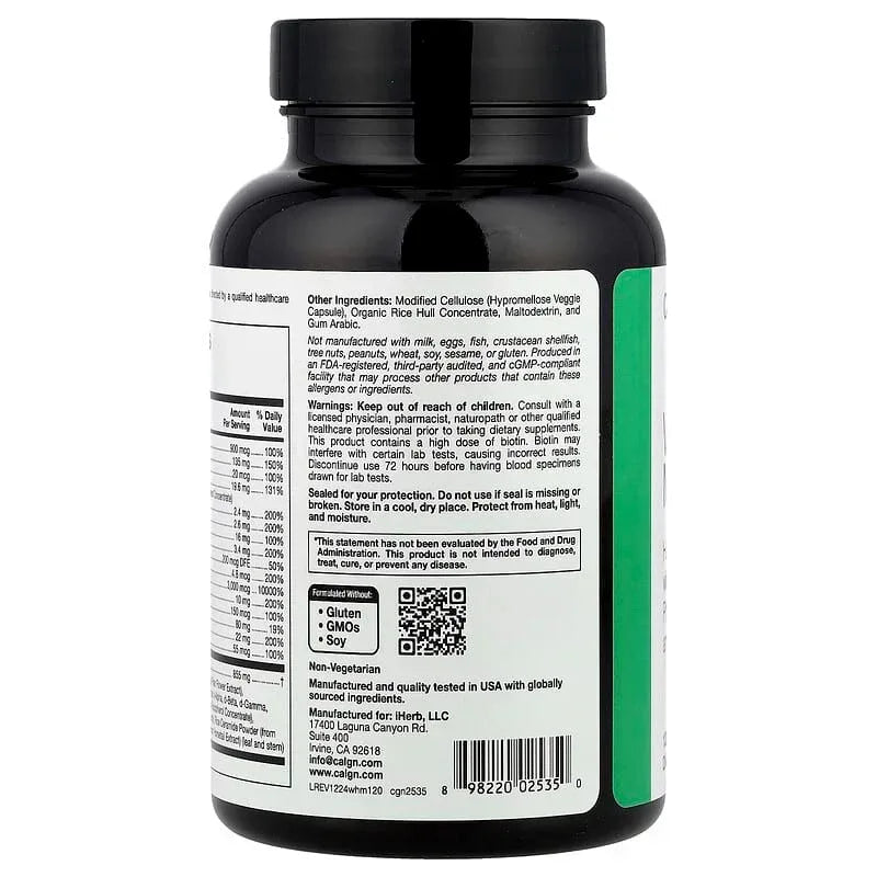 California Gold Nutrition, Beauty, Women's Hair Multivitamin, 120 Veggie Capsules