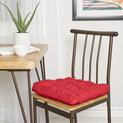 Mainstays Textured Chair Seat Pad (Chair Cushion), 1-Piece, 15.5" x 16"