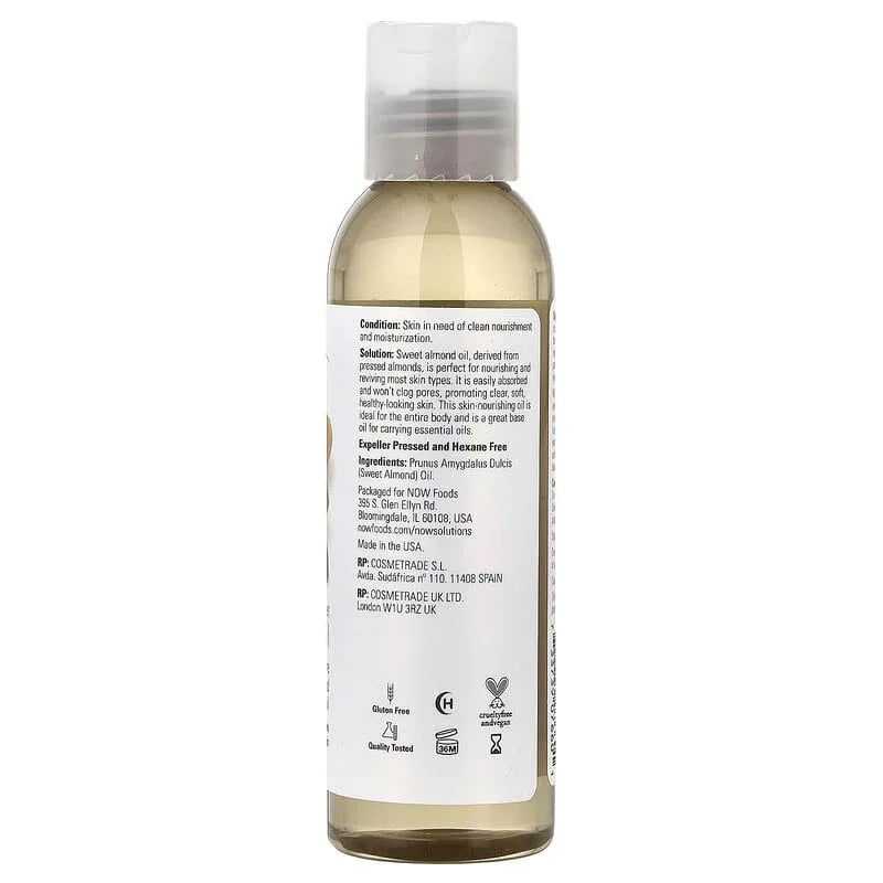 NOW Foods, Solutions, Sweet Almond Oil, Unscented